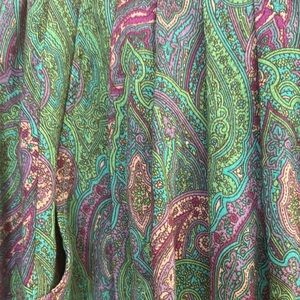 Colorful Paisley Patterned Fabric